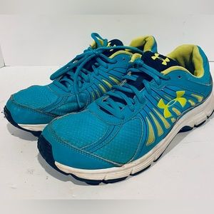 Under Armour Womens Dash RN 1252308-458 Blue Running Shoes Sneakers Size 11